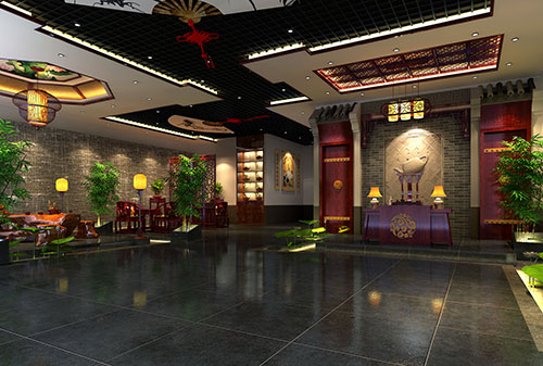 河南古典中式茶樓設(shè)計(jì)|有茗為伴，凡塵皆遠(yuǎn)